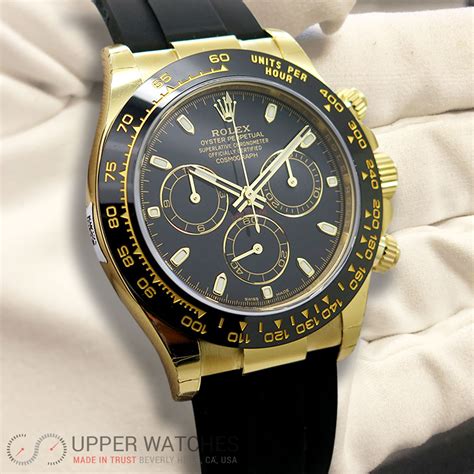 rolex daytona 18k yellow gold price|daytona men's rolex solid gold.